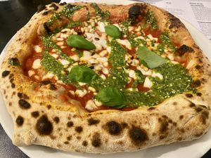 Pimped queen margarita   at Plant A Pizza in Ghent