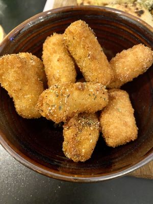 Mozzarella sticks  at Plant A Pizza in Ghent