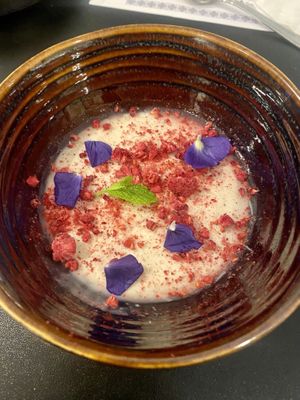 Panna cotta  at Plant A Pizza in Ghent