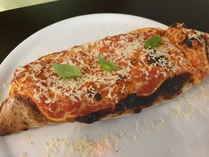 Calzone at Plant A Pizza in Ghent