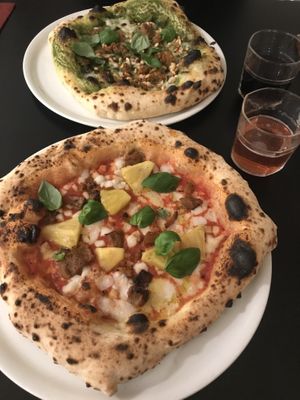 Amai Hawaii and Pesto Leonardo    at Plant A Pizza in Ghent