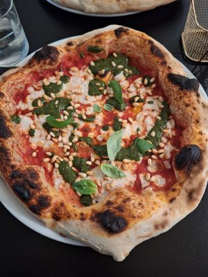 the pimped queen margherita at Plant A Pizza in Ghent