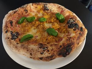 No duja pizza at Plant A Pizza in Ghent