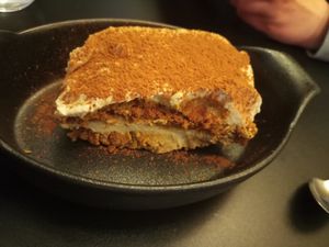 Tiramisu at Plant A Pizza in Ghent