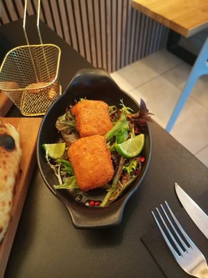 Cheese croquettes at Plant A Pizza in Ghent