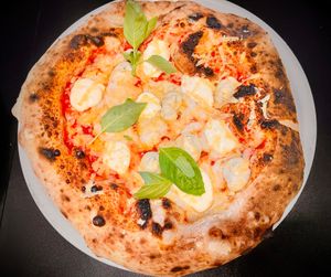 4 Cheese Rossa pizza at Plant A Pizza in Ghent