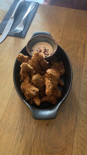 Mushroom wings  at Plant A Pizza in Ghent