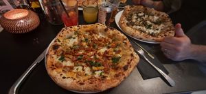 Carciofi & Eryngii Pizza at Plant A Pizza in Ghent