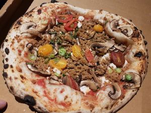 vegan pizza  at Plant A Pizza in Ghent