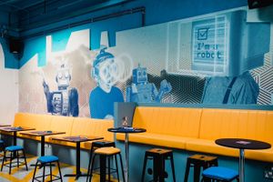 Seating at The Purple Robot in Hull