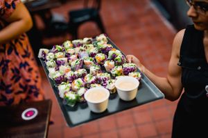 Vietnamese summer rolls at The Purple Robot in Hull