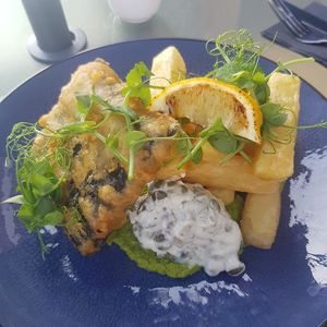 Vish and chips at The Purple Robot in Hull