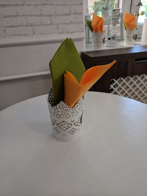 Cute cafe at Raw Bakery in Bucharest