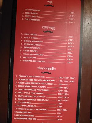 Menu1 at The Indian in Dimapur