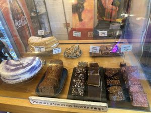 All vegan cakes  at Ethical Bean Company in East London