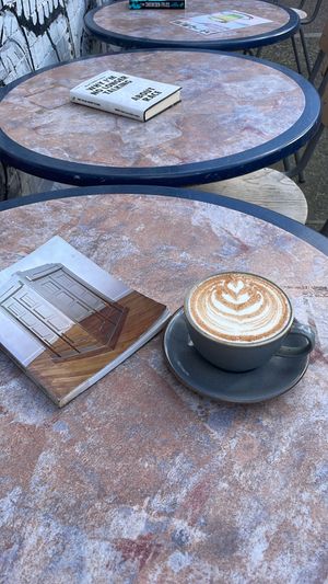 Cinnamon chai latte  at Ethical Bean Company in East London