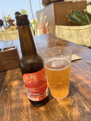 Vegan local beer  at Singita in L-imgarr