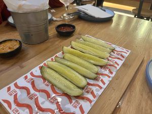Stupid pickles  at Slow Boat Brewery in Beijing