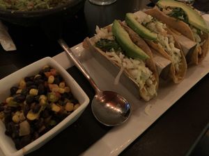 Vegan Tacos de picadillo  at Beto & Son in Dallas