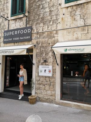 Front  at Superfood Healthy Food Factory in Split