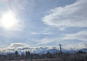 View from the parking lot, cropped to remove cars from the lot. at Polly's Pancake Parlor in Sugar Hill
