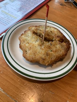 Potato pancake  at Polly's Pancake Parlor in Sugar Hill