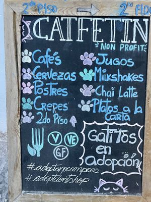 V, veggie and gf opt  at Catfetín in Cusco