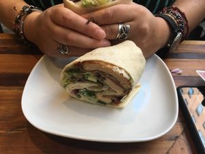 Tofish  wrap at The Hip Hop Chip Shop in Manchester