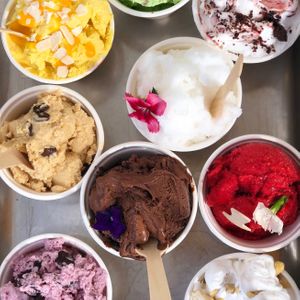 Scoops of Little 'Lato joy. Options for everyone! at Little 'Lato - Wynyard Quarter in Auckland