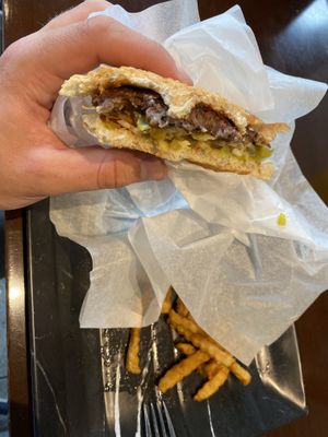 Vegan burger (forgot to take a photo before eating) at Eepin Grilli in Mikkeli