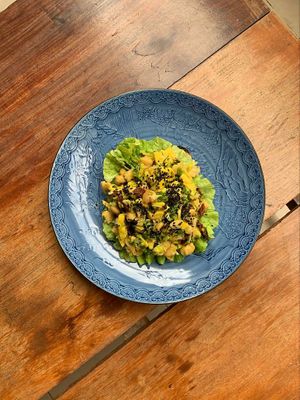 Avocado, Chickpeas and Sun-dried Tomatoes Toast at Pilgrim in Kampot