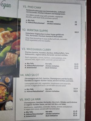 Vegan main dishes. at Eden in Berlin