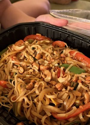 Vegan Asian noodles  at Good Earth Market in Clarksville