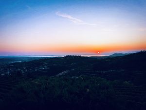 The view from the terrace at Bistró del Borgo in San Giorgio Di Valpolicella