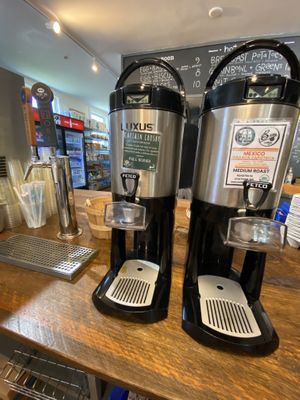 Coffee & nitro taps  at Salty Market in Truro