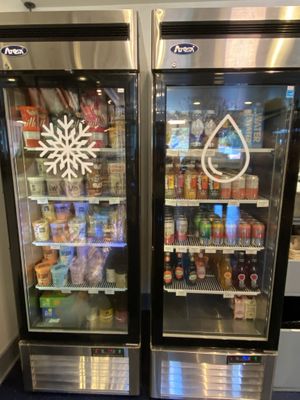 Vegan drinks  at Salty Market in Truro