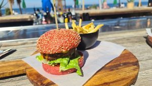 Vegan Burger at B.E.A.C.H. in Noordwijk