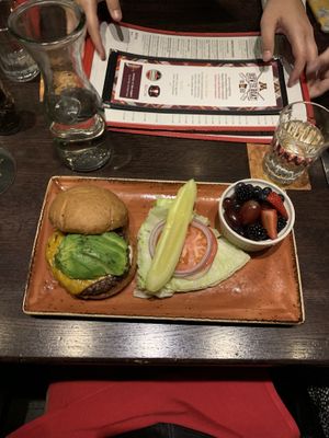 So Cal burger (all vegan) at Red Cow - 1st Ave in Minneapolis