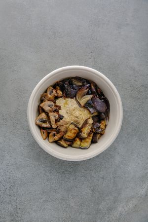 Home made hummus with roasted veggies! at Base V Juicery - Via dei Neri in Florence