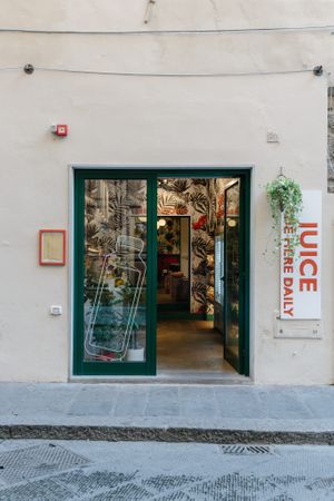 The entrace to our Juicery in Via dei Neri 46r at Base V Juicery - Via dei Neri in Florence