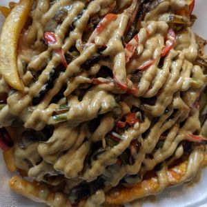 Shwarma fries- my personal favorite at Plato's Provisions in Oklahoma City