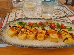 Tofu with little bit of salad 🙈 at Cocopazzo in Omis