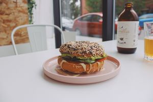 Bagel Sammy at Happy Day Juice - Northeast in Portland