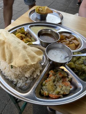 Thali India  at Vegano in Bremen
