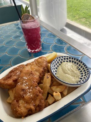 Fish and chips at The Kingfish in Newcastle
