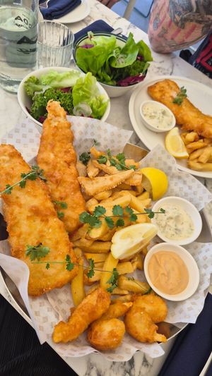 Vegan basket at The Kingfish in Newcastle