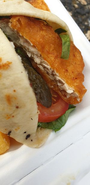 Vegan fish at The Kingfish in Newcastle