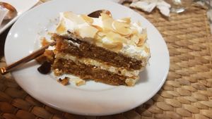 Carrot cake at Go Vegan Cafe in Phuket