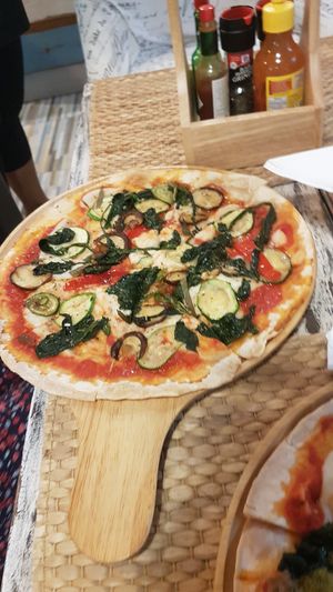Another pizza at Go Vegan Cafe in Phuket