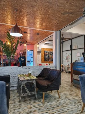 Interior at Go Vegan Cafe in Phuket